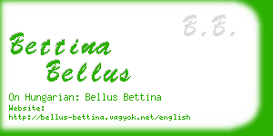 bettina bellus business card